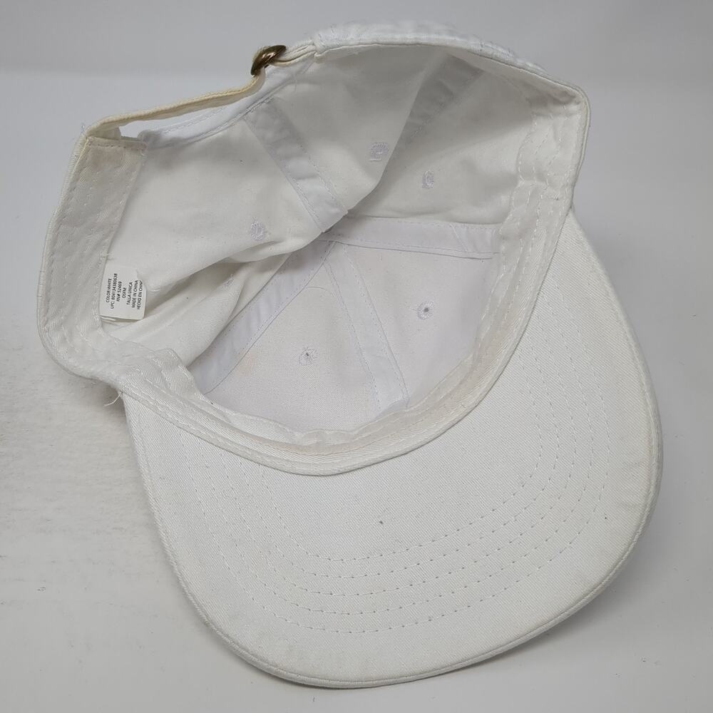Unbranded Slideback Baseball Hat Solid White One … - image 7